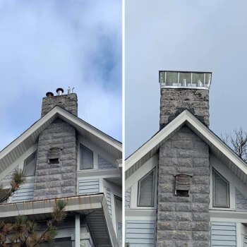 chimney with and without covered top